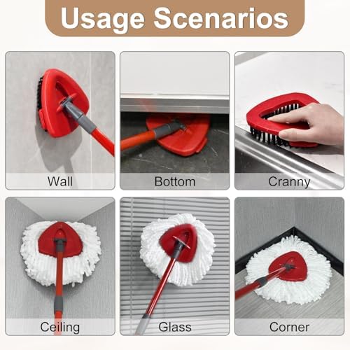 Repuestos de Cabezas de Mopa para Ocedar, Incluye 4 Recargas, 2 Cabezas de Fregona y 1 Base para Mopa O Cedar - imagen 4