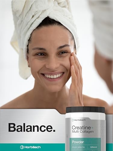 Horbäach Creatina Monohidratada en Polvo | con Colágeno y L-Taurina | 10.05 oz | Sin Sabor | Para Mujeres y Hombres | Sin OGM, Libre de Gluten - imagen 6