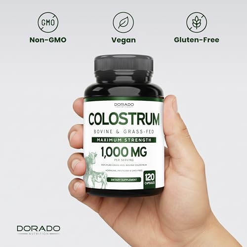 Suplemento de Calostro (120 Cápsulas) 1000mg Por Porción (Cápsulas de Calostro Bovina de la ra Ordeña, con 20% de Inmunoglobulinas IgG) - Alimentado - imagen 7
