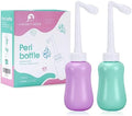 GOLDEN DEER Set de 2 Botellas Peri para Cuidado Postparto y Recuperación Perineal 12.7 OZ Morado y Turquesa - imagen 1