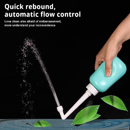 GOLDEN DEER Set de 2 Botellas Peri para Cuidado Postparto y Recuperación Perineal 12.7 OZ Morado y Turquesa - imagen 2