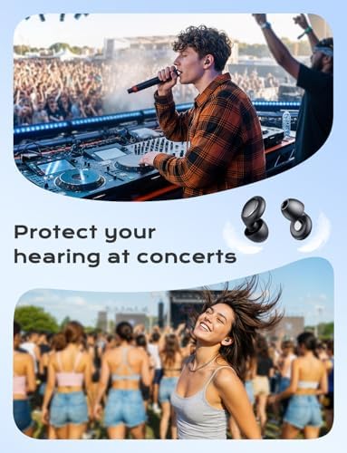 Tapones para oídos Yawsoy para conciertos, cancelación de ruido 45dB, incluyen 3 puntas y 1 estuche, protección auditiva de alta fidelidad para - imagen 5