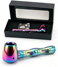 Pipa de Tabaco de 4.6 Pulgadas, Desmontable y Portátil de Aleación de Aluminio, Diseño Clásico con Caja (Arcoíris) - imagen 1