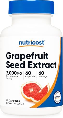 Nutricost Extracto de Semilla de Toronja 60 Cápsulas - 60 Porciones por Botella - Libre de Gluten y OGM - imagen 1