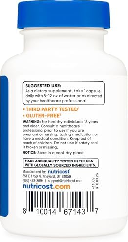 Nutricost Extracto de Semilla de Toronja 60 Cápsulas - 60 Porciones por Botella - Libre de Gluten y OGM - imagen 4
