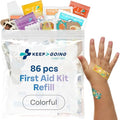 Recarga de Botiquín de ros Auxilios KeepGoing – 86 Piezas Coloridas para Botiquines Infantiles (Kit No Incluido) - imagen 1