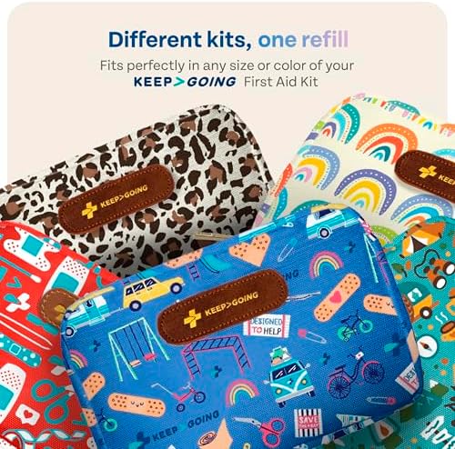 Recarga de Botiquín de ros Auxilios KeepGoing – 86 Piezas Coloridas para Botiquines Infantiles (Kit No Incluido) - imagen 6