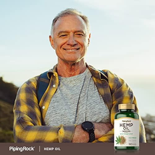 Cápsulas de Aceite de Cáñamo Piping Rock 1400mg | 180 Softgels | Omega 3 6 9 | Prensado en Frío | Suplementos Sin Gluten, No OGM - imagen 6