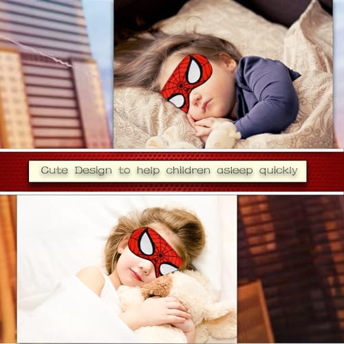Máscara de Sueño de Seda Linda, 2 Paquetes de Máscaras para Niños con Correa Ajustable Ligera para Dormir, Ideal para Viajes y Fiestas - imagen 2