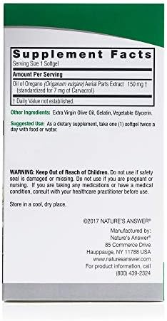 Cápsulas blandas de aceite de orégano de Nature's Answer, 90 piezas | Refuerzo natural del sistema inmunológico | Promueve la digestión saludable y - imagen 4