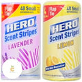 Bolsas de basura Hero de 4 galones con cierre de solapa - Aroma a lavanda y limón, incluye etiqueta de clementina - Paquete de 2 con 40 piezas cada - imagen 1