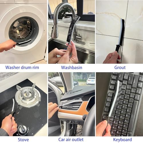 Juego de 7 Cepillos de Cerda Dura para Limpieza de Ranuras - Ideal para Juntas, Espacios Reducidos y Herramientas de Limpieza para Baños, Cocinas y - imagen 3