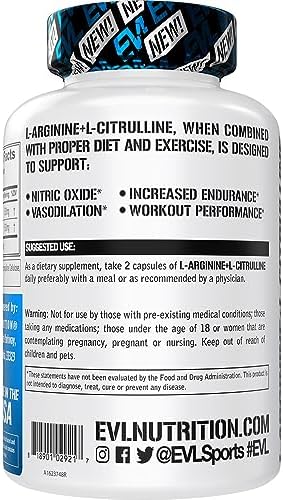 Suplemento de L Arginina y L Citrulina - Suplemento de Óxido Nítrico Revitalizante con Ideal Relación 1:1, 500mg Cada Uno por Porción para Mayor - imagen 3