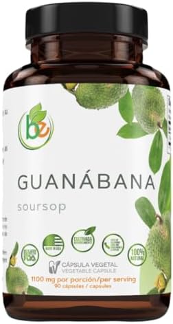 Guanábana (Soursop) 90 Cápsulas 1100 mg por Porción, Mezcla Poderosa de Ingredientes Naturales Premium, Vegetales, Cultivada Orgánicamente - imagen 1