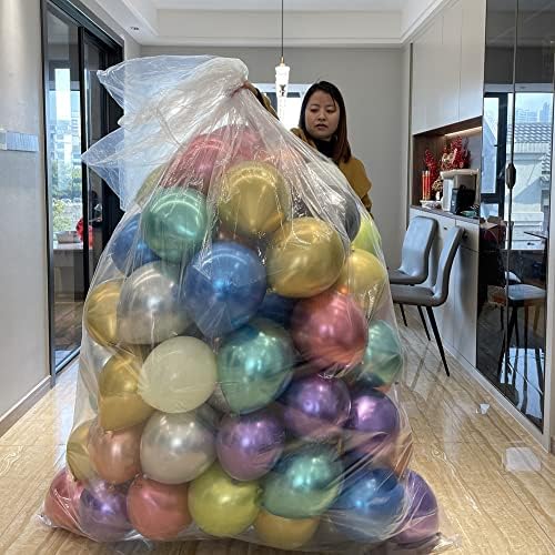 Bolsas de Plástico AooeDomi para Globos - 4 Piezas, Incluye 2 Bolsas Gigantes de 98 x 59 Pulgadas y 2 de 59 x 47 Pulgadas para Fiestas y Celebraciones - imagen 3