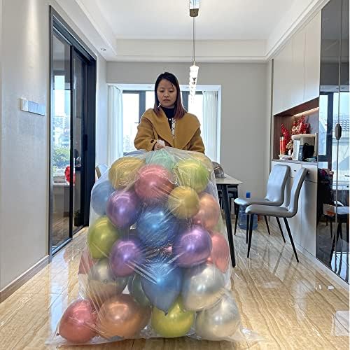 Bolsas de Plástico AooeDomi para Globos - 4 Piezas, Incluye 2 Bolsas Gigantes de 98 x 59 Pulgadas y 2 de 59 x 47 Pulgadas para Fiestas y Celebraciones - imagen 4