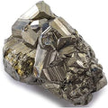 KALIFANO Grupo Natural de Pirita - Piedra de Hierro de Alta Energía de Perú con Propiedades Sanadoras (Tarjeta Informativa) Cristal de Reiki para - imagen 1