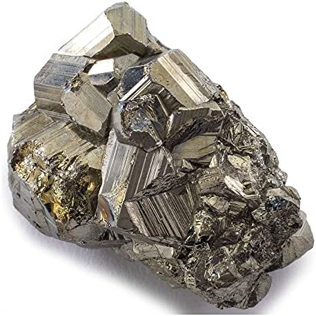 KALIFANO Grupo Natural de Pirita - Piedra de Hierro de Alta Energía de Perú con Propiedades Sanadoras (Tarjeta Informativa) Cristal de Reiki para - imagen 1