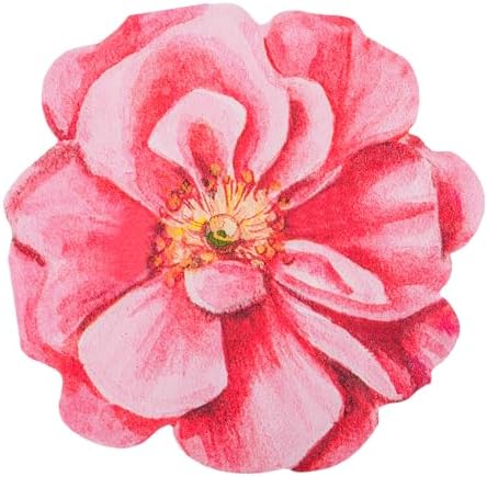 100 Piezas de Servilletas de Papel Florales Desechables Rosadas, Servilletas en Forma de Flor para Cumpleaños, Baby Shower y Día de las Madres - imagen 8