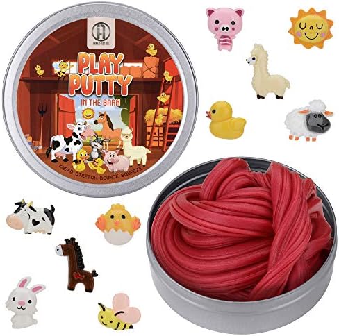INNER-ACTIVE Play Putty Terapia para Niños con Encantos en el Granero, Resistencia Suave, Mejora Habilidades Motoras Finas y Fuerza en los Dedos, - imagen 1