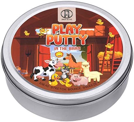 INNER-ACTIVE Play Putty Terapia para Niños con Encantos en el Granero, Resistencia Suave, Mejora Habilidades Motoras Finas y Fuerza en los Dedos, - imagen 8