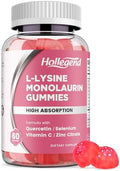 Gomitas de L-Lisina y Monolaurina 1000mg, Suplemento con Vitamina C, Zinc, Selenio y Quercetina, Apoyo Inmunológico y Salud Oral, Sabor Durazno, 60 - imagen 1
