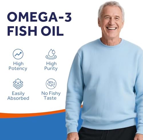 Aceite de Pescado Omega-3 con Vitamina D3 y K2 de Doctor's Recipes, 1100 mg Omega-3, 5000 IU D3 y 100 mcg K2, 60 Softgels para Corazón, Cerebro y - imagen 6