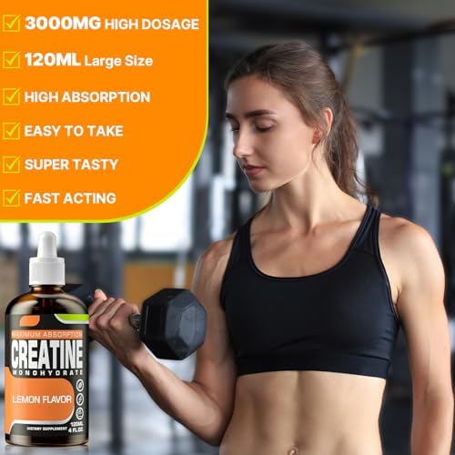 Creatina Monohidratada Líquida para Masa Muscular, Fuerza y Resistencia - Creatina para Mujeres y Hombres con Colágeno Hidrolizado y Trehalosa - 120 - imagen 7