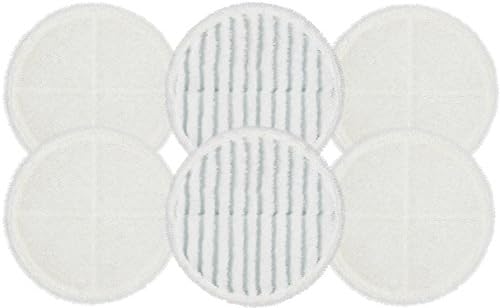 Pads de Reemplazo Flintar 2124, Compatibles con Limpiador de Pisos Bissell Spin-Wave 2039, 2307, 2315A, Paquete de 6 (4 Suaves + 2 Raspadores) - imagen 1