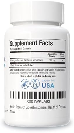 Biotics Research Bio Ashwagandha 300mg, Raíz de Ashwagandha, Hierba Adaptógena, Promueve Relajación, Salud Adrenal y Cognitiva, 60 Cápsulas - imagen 2