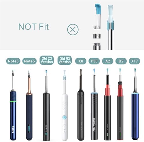 Puntas de Repuesto Bebird para Oídos, 16 Piezas de Silicón Impermeable para Remoción de Cerumen, Set Original para Limpiadores de Oídos - imagen 4