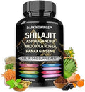 Suplemento 8 en 1 Shilajit 9000 con Ginseng Panax 1500MG, Ashwagandha 2000MG, Rhodiola Rosea 1000MG, Cúrcuma 500MG, Ginkgo Biloba 500MG, Ortiga 250MG - imagen 1