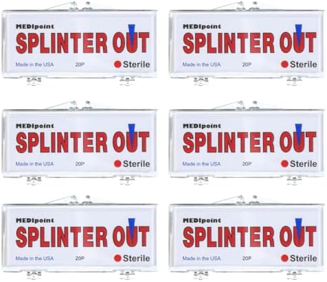 Removedor de Astillas Splinter Out 20 Piezas (Paquete de 6) | Eliminación Rápida y Sin Dolor | ros Auxilios Esenciales para el Hogar, Trabajo, Viajes - imagen 1