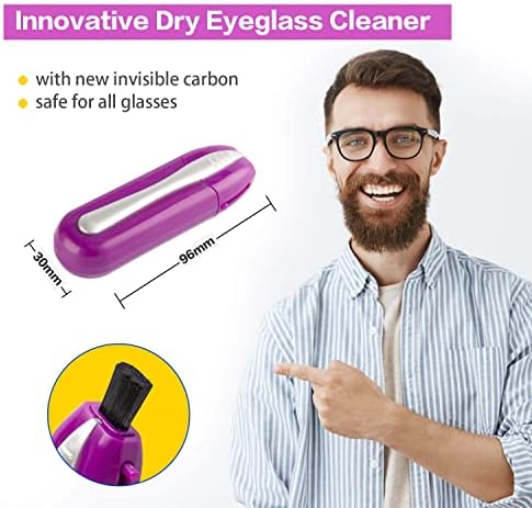 Kit de Limpiador de Gafas 3 Piezas, Limpiador Portátil para Mantenimiento Diario y Viajes, Cepillo de Microfibra Resistente para Eliminar Manchas - imagen 5
