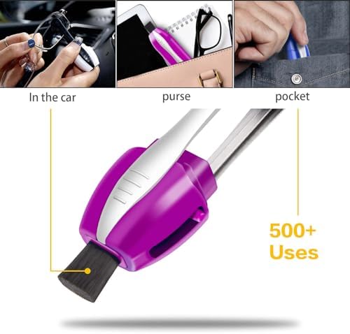 Kit de Limpiador de Gafas 3 Piezas, Limpiador Portátil para Mantenimiento Diario y Viajes, Cepillo de Microfibra Resistente para Eliminar Manchas - imagen 6