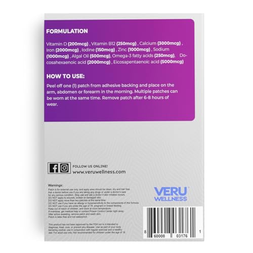 Parches Tópicos Adhesivos Veru Wellness Multi Plus para Uso Diario – 60 Piezas - imagen 2