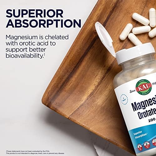 Tabletas de Magnesio Orotato Kal 200 mg, 60 piezas - imagen 5