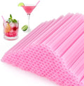 [500 Pzs] Popotes de Plástico Desechables Rosa de 5 Pulgadas - 0.24 de Diámetro, Popotes Cortos para Café, Cócteles, Bar, Café, Fiesta - imagen 1