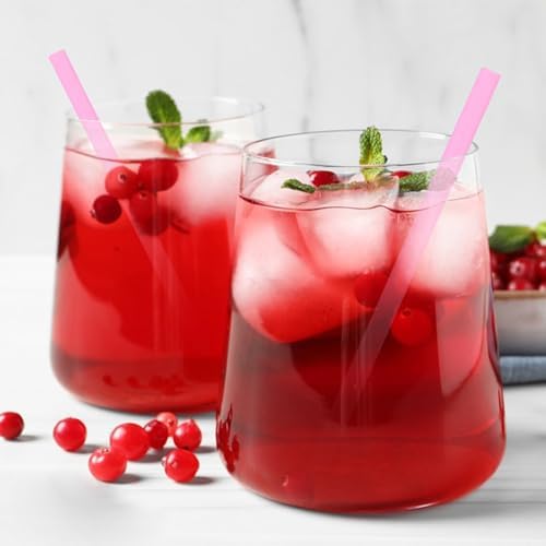 [500 Pzs] Popotes de Plástico Desechables Rosa de 5 Pulgadas - 0.24 de Diámetro, Popotes Cortos para Café, Cócteles, Bar, Café, Fiesta - imagen 3