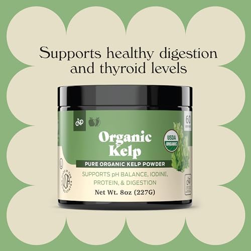 Suplemento de Polvo de Kelp Orgánico - Kelp Marino Seco y Puro en Granel 8oz, 75 Porciones para Tiroides, Yodo y Digestión - imagen 3