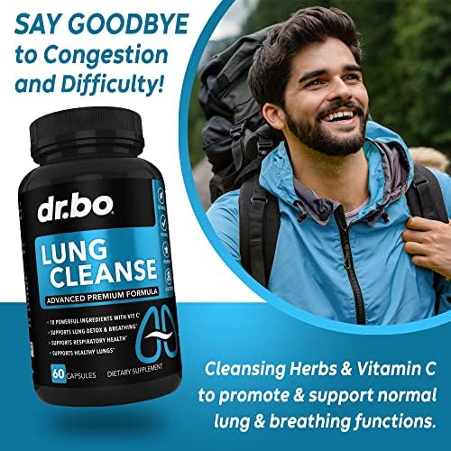 Suplemento de Apoyo para la Limpieza de Pulmones - Suplementos Respiratorios para Dejar de Fumar - Detox Herbal para la Salud Bronquial - 60 Cápsulas - imagen 3