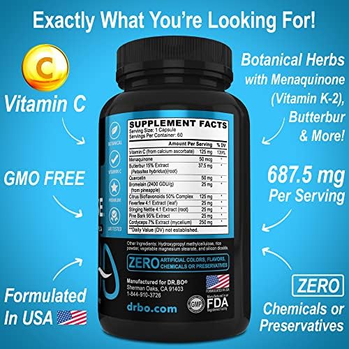 Suplemento de Apoyo para la Limpieza de Pulmones - Suplementos Respiratorios para Dejar de Fumar - Detox Herbal para la Salud Bronquial - 60 Cápsulas - imagen 6