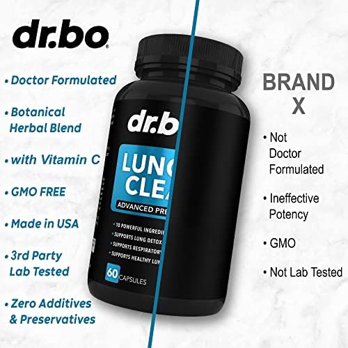Suplemento de Apoyo para la Limpieza de Pulmones - Suplementos Respiratorios para Dejar de Fumar - Detox Herbal para la Salud Bronquial - 60 Cápsulas - imagen 8