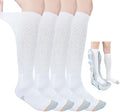 Calcetas Ioryzek para Botas de Caminata - 2 Pares, Calcetas para Yeso Cam Walker, Transpirables para Hombres y Mujeres, Color Blanco - imagen 1