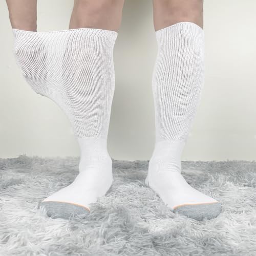 Calcetas Ioryzek para Botas de Caminata - 2 Pares, Calcetas para Yeso Cam Walker, Transpirables para Hombres y Mujeres, Color Blanco - imagen 4
