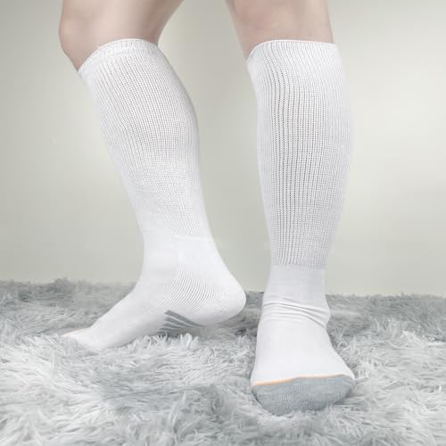 Calcetas Ioryzek para Botas de Caminata - 2 Pares, Calcetas para Yeso Cam Walker, Transpirables para Hombres y Mujeres, Color Blanco - imagen 5