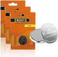 Baterías de botón kunying CR2412, Paquete de 3 Baterías de Litio 3V CR2412 para Control Remoto de Auto y Reloj Inteligente - imagen 1