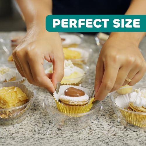 Tazones de Plástico Transparentes JoyServe Mini - Paquete de 50, 6 Oz, Desechables, Ideales para Postres, Bodas, Catering y Fiestas - imagen 5