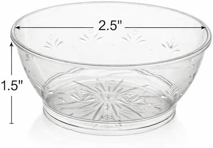 Tazones de Plástico Transparentes JoyServe Mini - Paquete de 50, 6 Oz, Desechables, Ideales para Postres, Bodas, Catering y Fiestas - imagen 8