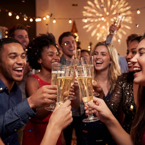 Copas de Champagne Desechables Ricvan | 60 Piezas de 5oz | Vasos de Plástico Transparentes para Bodas, Fiestas en la Alberca y Celebraciones - imagen 8